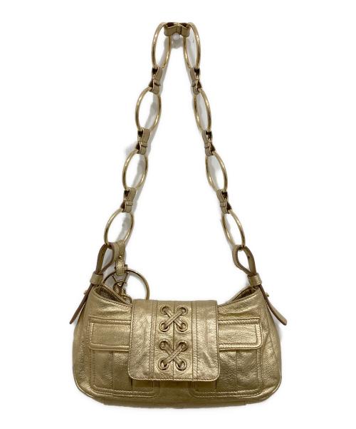 Yves Saint Laurent（イヴサンローラン）Yves Saint Laurent (イヴサンローラン) リングショルダーバッグ ゴールドの古着・服飾アイテム