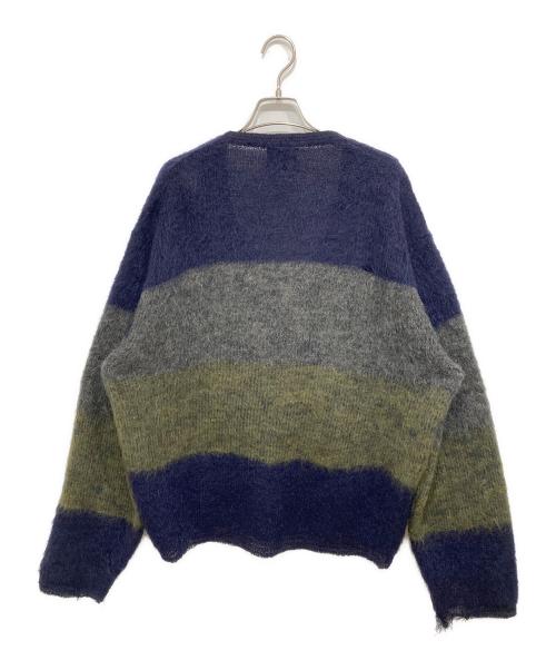 TOWN CRAFT（タウンクラフト）TOWN CRAFT (タウンクラフト) Shaggy mohair cardigan ネイビー サイズ:Lの古着・服飾アイテム