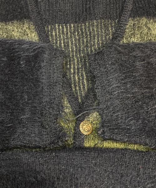 TOWN CRAFT（タウンクラフト）TOWN CRAFT (タウンクラフト) Shaggy mohair cardigan ネイビー サイズ:Lの古着・服飾アイテム