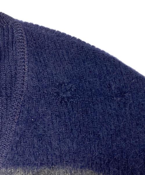 TOWN CRAFT（タウンクラフト）TOWN CRAFT (タウンクラフト) Shaggy mohair cardigan ネイビー サイズ:Lの古着・服飾アイテム