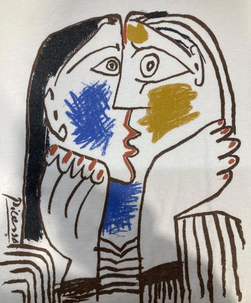 picasso（ピカソ）picasso (ピカソ) アートTEE ホワイト サイズ:XLの古着・服飾アイテム