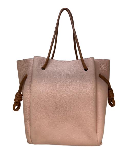 LOEWE（ロエベ）LOEWE (ロエベ) フラメンコノットハンドバッグ ピンクの古着・服飾アイテム