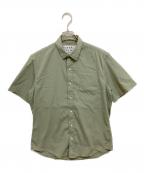 Frank&Eileenフランクアンドアイリーン）の古着「Colin/LIGHT POPLIN 半袖シャツ」｜グリーン