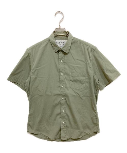 Frank&Eileen（フランクアンドアイリーン）Frank&Eileen (フランクアンドアイリーン) Colin/LIGHT POPLIN 半袖シャツ グリーン サイズ:Sの古着・服飾アイテム