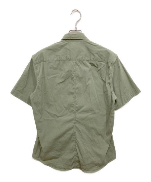 Frank&Eileen（フランクアンドアイリーン）Frank&Eileen (フランクアンドアイリーン) Colin/LIGHT POPLIN 半袖シャツ グリーン サイズ:Sの古着・服飾アイテム
