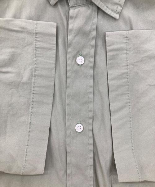 Frank&Eileen（フランクアンドアイリーン）Frank&Eileen (フランクアンドアイリーン) Colin/LIGHT POPLIN 半袖シャツ グリーン サイズ:Sの古着・服飾アイテム
