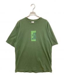 THE BLACK EYE PATCH（ブラックアイパッチ）の古着「取扱注意ロゴTシャツ」｜グリーン