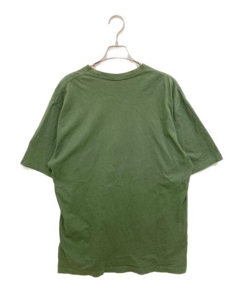 THE BLACK EYE PATCH（ブラックアイパッチ）THE BLACK EYE PATCH (ブラックアイパッチ) 取扱注意ロゴTシャツ グリーン サイズ:XLの古着・服飾アイテム