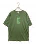 THE BLACK EYE PATCH（ブラックアイパッチ）の古着「取扱注意ロゴTシャツ」｜グリーン