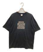 THE BLACK EYE PATCHブラックアイパッチ）の古着「ラインストーンロゴTシャツ」｜ブラック