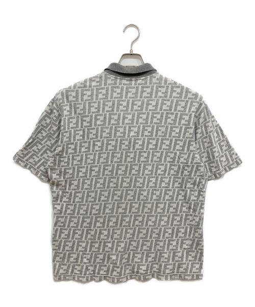 FENDI（フェンディ）FENDI (フェンディ) ズッカ柄ポロシャツ グレー サイズ:50(L)の古着・服飾アイテム