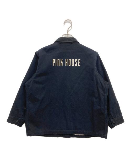 PINK HOUSE（ピンクハウス）PINK HOUSE (ピンクハウス) カバーオール ネイビー サイズ:XLの古着・服飾アイテム