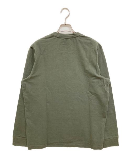 MONCLER（モンクレール）MONCLER (モンクレール) ロゴパッチサーマルカットソー グリーン サイズ:Mの古着・服飾アイテム