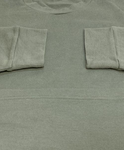 MONCLER（モンクレール）MONCLER (モンクレール) ロゴパッチサーマルカットソー グリーン サイズ:Mの古着・服飾アイテム