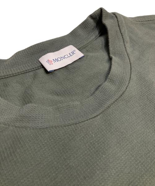 MONCLER（モンクレール）MONCLER (モンクレール) ロゴパッチサーマルカットソー グリーン サイズ:Mの古着・服飾アイテム