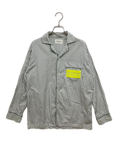 beautiful people（ビューティフルピープル）beautiful people (ビューティフルピープル) typewriter stripe pajama shirt グリーン サイズ:Sの古着・服飾アイテム