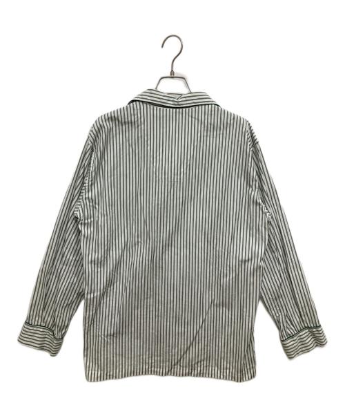 beautiful people（ビューティフルピープル）beautiful people (ビューティフルピープル) typewriter stripe pajama shirt グリーン サイズ:Sの古着・服飾アイテム