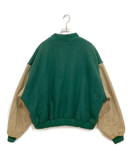 Eddie Bauer（エディーバウアー）Eddie Bauer (エディーバウアー) スタジャン グリーン サイズ:XXLの古着・服飾アイテム