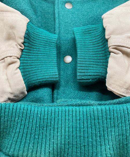 Eddie Bauer（エディーバウアー）Eddie Bauer (エディーバウアー) スタジャン グリーン サイズ:XXLの古着・服飾アイテム