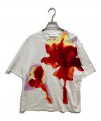 SPORT MAXスポーツマックス）の古着「花柄プリントTシャツ」｜ホワイト