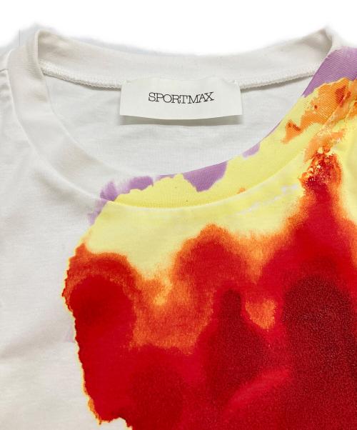 SPORT MAX（スポーツマックス）SPORT MAX (スポーツマックス) 花柄プリントTシャツ ホワイト サイズ:MLの古着・服飾アイテム