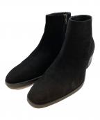 ANGELO RUFFOアンジェロ ルッフォ）の古着「スエードサイドジップブーツ」｜ブラック