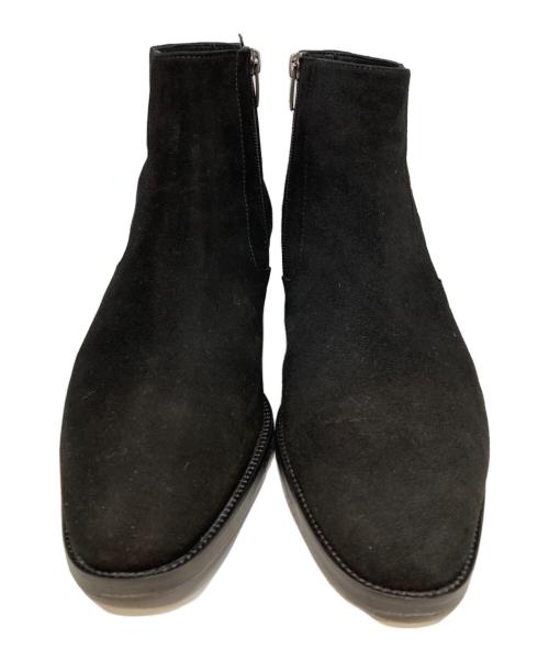 ANGELO RUFFO（アンジェロ ルッフォ）ANGELO RUFFO (アンジェロ ルッフォ) スエードサイドジップブーツ ブラック サイズ:26.5cmの古着・服飾アイテム