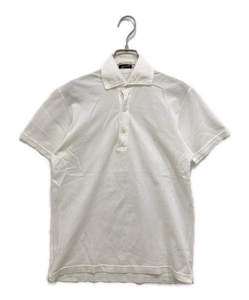 Drumohr（ドルモア）Drumohr (ドルモア) ピュアコットンポロシャツ ホワイト サイズ:Sの古着・服飾アイテム