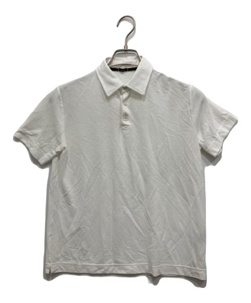 Zanone（ザノーネ）Zanone (ザノーネ) アイスコットンポロシャツ ホワイト サイズ:44の古着・服飾アイテム