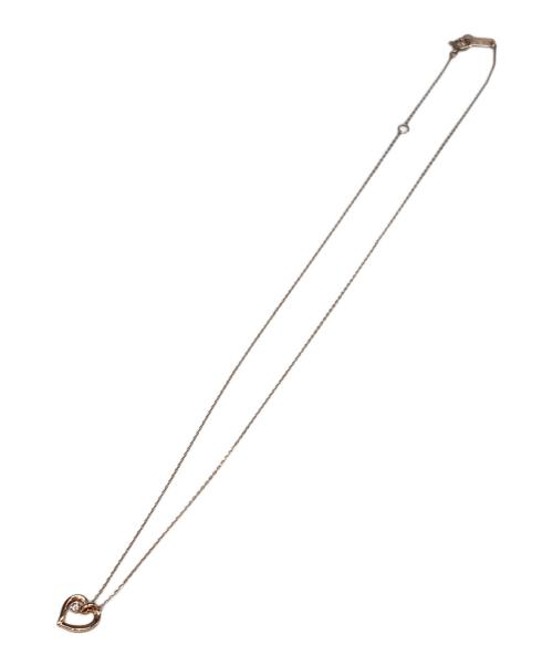 4℃（ヨンドシー）4℃ (ヨンドシー) ハートダイヤモンドネックレス ピンクゴールドの古着・服飾アイテム