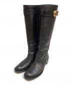 GUCCIグッチ）の古着「GGマーモントロングブーツ」｜ブラック