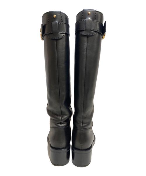 GUCCI（グッチ）GUCCI (グッチ) GGマーモントロングブーツ ブラック サイズ:35 1/2(22.5cm)の古着・服飾アイテム