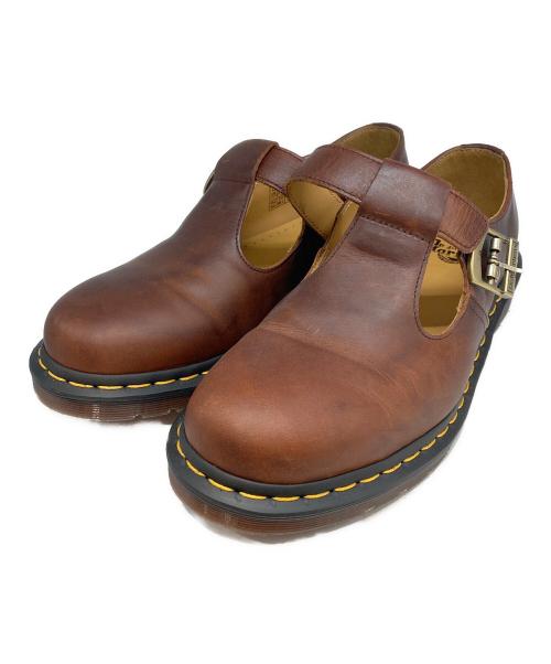 Dr.Martens（ドクターマーチン）Dr.Martens (ドクターマーチン) T-BAR SHOE ブラウン サイズ:UK8 (27cm)の古着・服飾アイテム