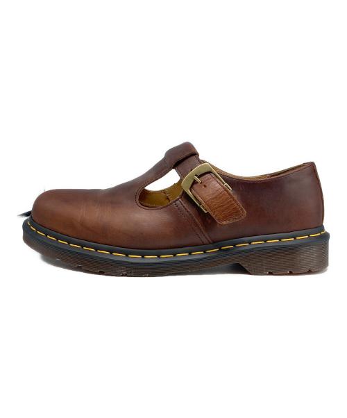 Dr.Martens（ドクターマーチン）Dr.Martens (ドクターマーチン) T-BAR SHOE ブラウン サイズ:UK8 (27cm)の古着・服飾アイテム