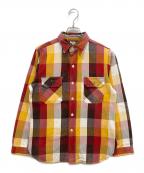 WAREHOUSEウエアハウス）の古着「チェックシャツ」｜レッド×イエロー