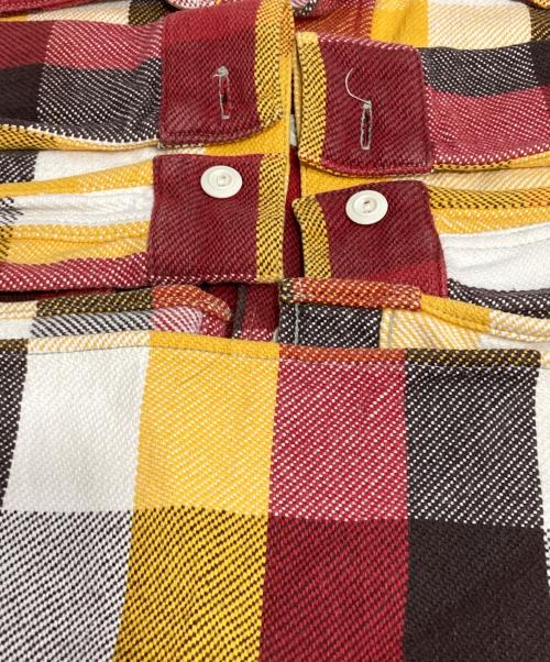 WAREHOUSE（ウエアハウス）WAREHOUSE (ウエアハウス) チェックシャツ レッド×イエロー サイズ:Mの古着・服飾アイテム