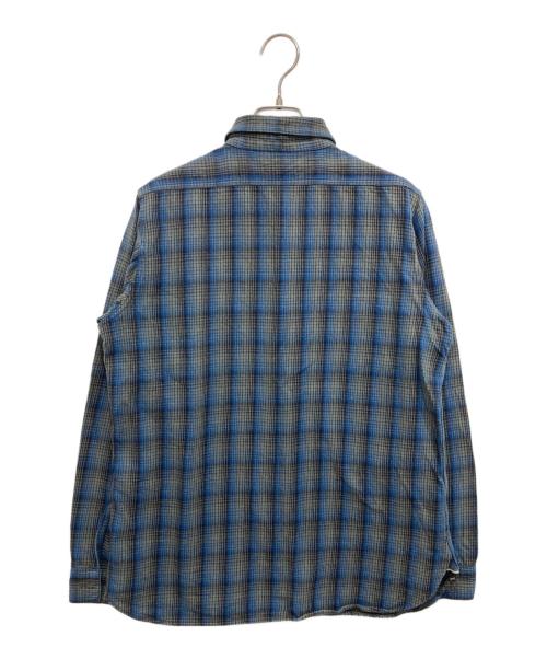 WAREHOUSE（ウエアハウス）WAREHOUSE (ウエアハウス) チェックシャツ グレー×ブルー サイズ:Mの古着・服飾アイテム