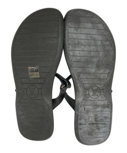 LOUIS VUITTON（ルイ ヴィトン）LOUIS VUITTON (ルイ ヴィトン) パンチロゴサンダル ブラック サイズ:7の古着・服飾アイテム
