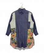 SUMI STYLEスミ スタイル）の古着「デニム切替ワンピース」｜インディゴ