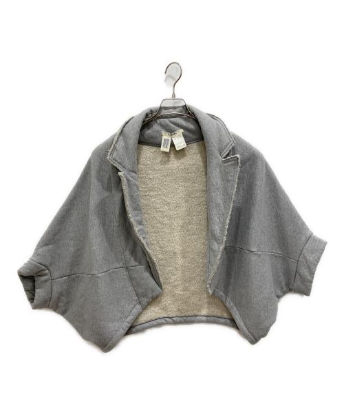 LIMI feu（リミフゥ）LIMI feu (リミフゥ) ドロップショルダードルマンス リーブポンチョスエットガウンジャケット グレー サイズ:Sの古着・服飾アイテム