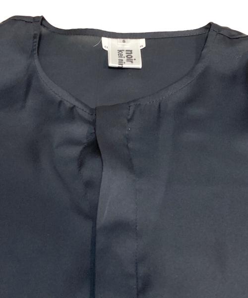 noir kei ninomiya（ノワール ケイ ニノミヤ）noir kei ninomiya (ノワール ケイ ニノミヤ) COMME des GARCONS (コムデギャルソン) シースルーリボンシャツ ブラック サイズ:Sの古着・服飾アイテム