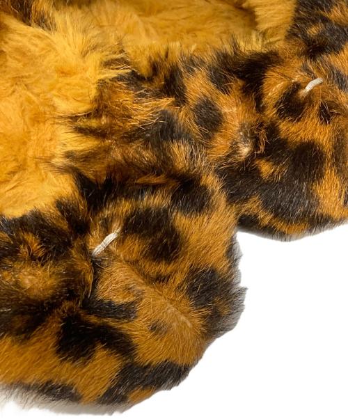 Maison Margiela（メゾンマルジェラ）Maison Margiela (メゾンマルジェラ) ヒョウ柄フェイクファーフラットスニーカー ブラウン サイズ:37(23.5cm相当)の古着・服飾アイテム