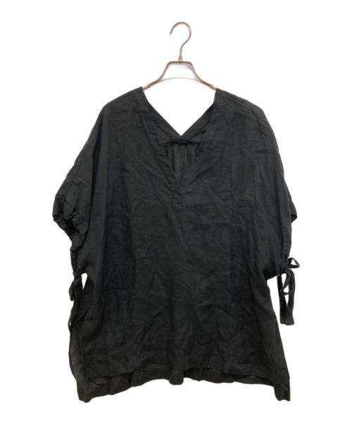 23区（ニジュウサンク）23区 (ニジュウサンク) リボンブラウス ブラック サイズ:Mの古着・服飾アイテム