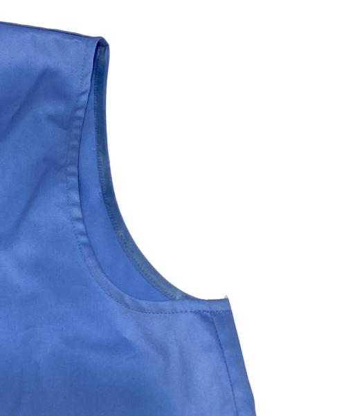 YOKO CHAN（ヨーコチャン）YOKO CHAN (ヨーコチャン) ボリュームラッフルコットンブラウス ブルー サイズ:Freeの古着・服飾アイテム