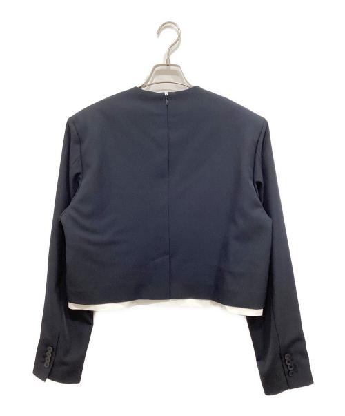 Bibiy.（ビビィ）Bibiy. (ビビィ) VANESSA JACKET ネイビー×ホワイト サイズ:FREEの古着・服飾アイテム