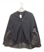 YOKO CHANヨーコチャン）の古着「バックティアードカーディガン」｜ブラック