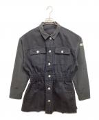 BORDERS at BALCONYボーダーズアットバルコニー）の古着「MIX&MATCH DENIM JACKET」｜ブラック