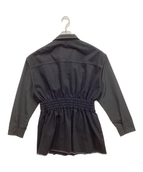 BORDERS at BALCONY（ボーダーズアットバルコニー）BORDERS AT BALCONY (ボーダーズアットバルコニー) MIX&MATCH DENIM JACKET ブラック サイズ:38(M)の古着・服飾アイテム