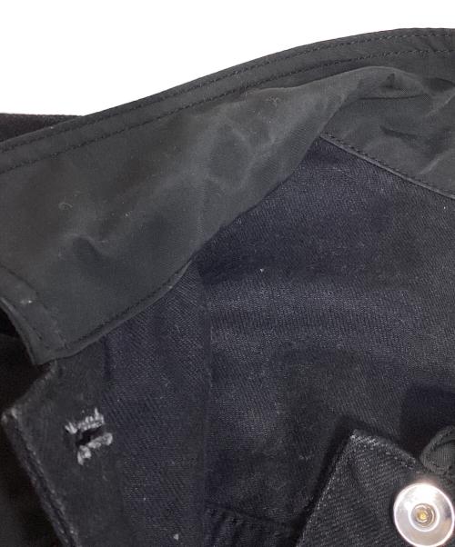 BORDERS at BALCONY（ボーダーズアットバルコニー）BORDERS AT BALCONY (ボーダーズアットバルコニー) MIX&MATCH DENIM JACKET ブラック サイズ:38(M)の古着・服飾アイテム