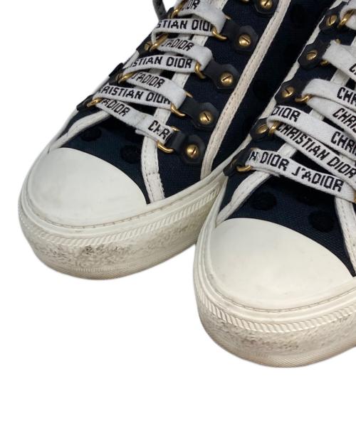 Christian Dior（クリスチャン ディオール）Christian Dior (クリスチャン ディオール) WALK’N'DIOR ドットキャンバススニーカー ブラック サイズ:37の古着・服飾アイテム